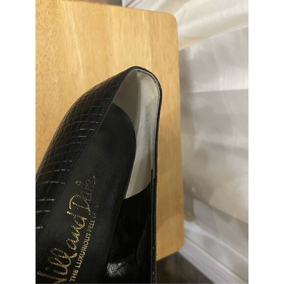 Hill and Dale vintage croc leather block heels size 9AA - Picture 6 of 8